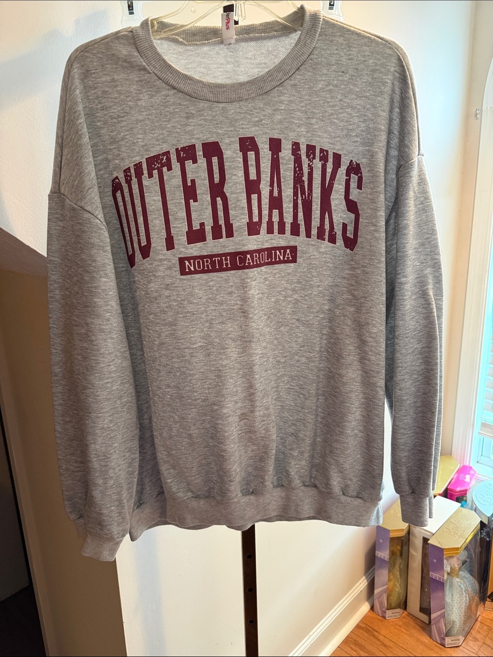 Outer Banks North Carolina Gray Crewneck Sweatshirt